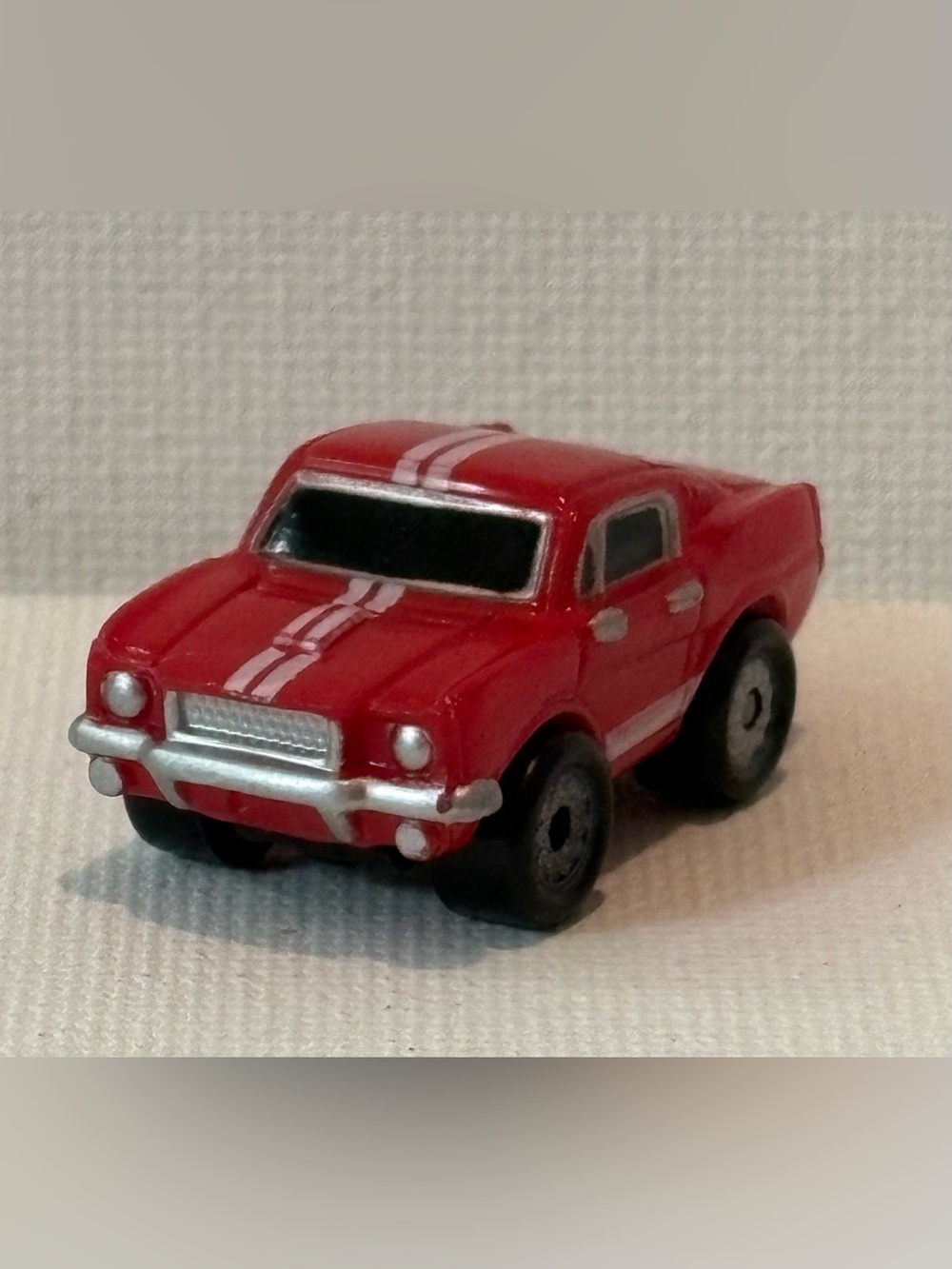 Vintage Galoob Micro Machine Plastic 1965 style Ford Mustang in Red